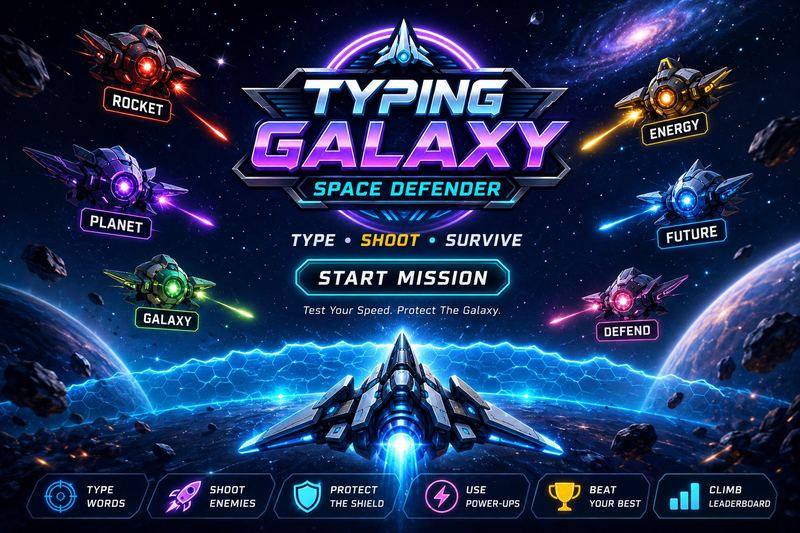 Typing Galaxy: Space Defender